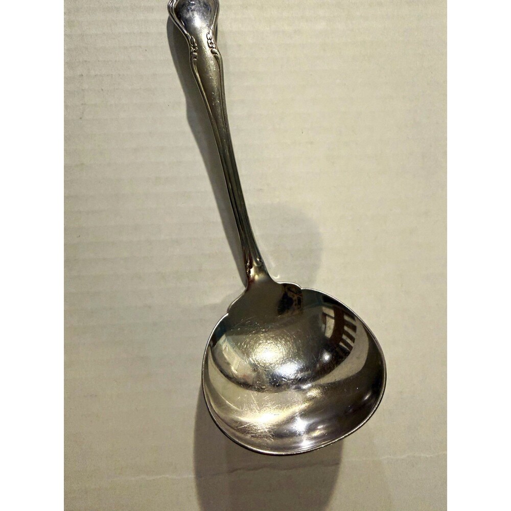 VTG Oneidacraft Deluxe Chateau Stainless Gravy Ladle Sauce Spoon Cottagecore